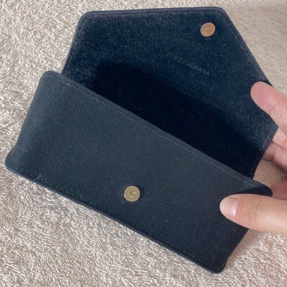 Dolce & Gabanna Black Soft Shell Glasses Case - Picture 9 of 9
